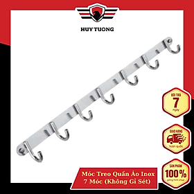 Móc Treo Quần Áo Inox 7 Móc (Không Gỉ Sét)