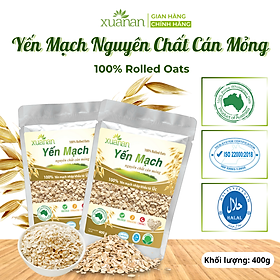 Yến Mạch Nguyên Chất Cán Mỏng Xuân An [ko đường]Túi 400G(Tặng 1 Túi Yến Mạch 150G)