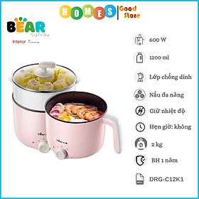 Mua Nồi Điện Đa Năng Mini BEAR DRG-C12K1  Dung Tích 1.2 Lít Công Suất 600W - Hàng Chính Hãng