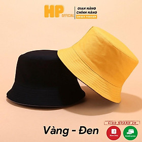 Mũ bucket trơn ️ Nón tai bèo vành tròn trơn 2 mặt Ulzzang form unisex nam nữ - BK02