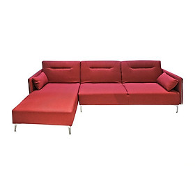 Sofa Vải Chữ L Góc Phải Juno Brett 290 x 160 x 89 cm (Đỏ)