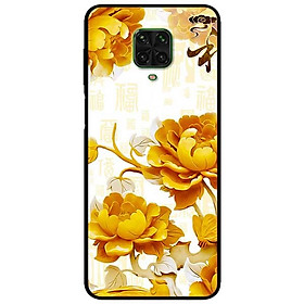 Ốp lưng dành cho xiaomi redmi note 9s - note 9 pro - note 9 promax mẫu mẫu đơn vàng