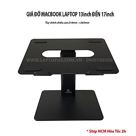 Kệ Giá Đỡ Laptop Nâng Độ Cao 14 15 17 inch Hợp Kim Nhôm