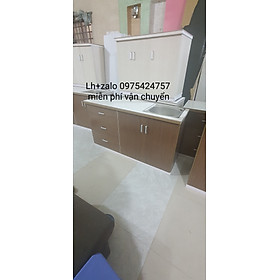 Mua Tủ bếp mini mặt gạch sẵn bồn  nhựa đài loan