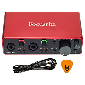 Sound Card Âm Thanh Focusrite Scarlett 2i2 Gen 3 - USB Audio Interface With Pro Tools (3rd Generation) - Kèm Móng Gảy DreamMaker