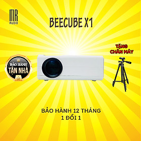 Máy chiếu mini Beecube X1 HD - 120 inch - Android 9.0 - Máy chiếu phim, máy chiếu 4k, kết nối điện thoại