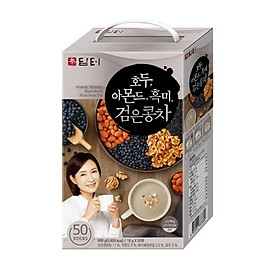 Bột Ngũ Cốc Damtuh Đậu Đen, Óc Chó, Hạnh Nhân Hàn Quốc, 50 Gói * 18G, Giàu Dinh Dưỡng, Ít Đường