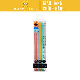 Bộ 4 ống hút silicon kèm cọ rửa Family Marcus & Marcus