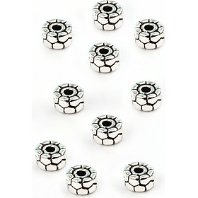 Combo 10 cái charm bạc chặn hình răng cưa - Ngọc Quý Gemstones