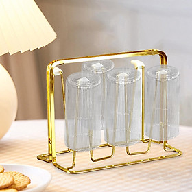 Drinking Glass Drainer Stand Metal Bottle Drying Rack Household Draining Cup Storage Rack Holder for Living Room Dining Cups Bottles