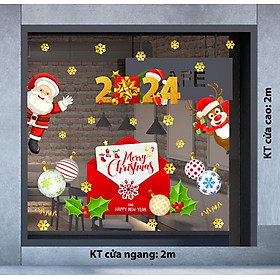 Decal trang trí NOEL 2024 combo số 27