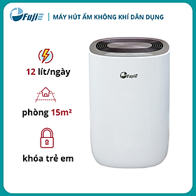 Mua Máy hút ẩm không khí dân dụng FujiE HM-912EC-N công suất hút 12 lít/ngày khay chứa nước thải 2 6 lít - Hàng chính hãng