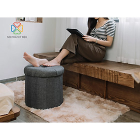 Mua Ghế đôn sofa tròn kiêm hộp đựng đồ / Ghế đi giày