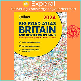 Sách - 2024 Collins Big Road Atlas Britain and Northern Ireland - A3 Spiral by Collins Maps (UK edition, paperback)
