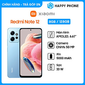 Điện thoại Xiaomi Redmi Note 12 (8GB/128GB) - Hàng chính hãng