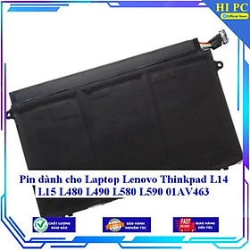 Pin dành cho Laptop Lenovo Thinkpad L14 L15 L480 L490 L580 L590 01AV463 - Hàng Nhập Khẩu 