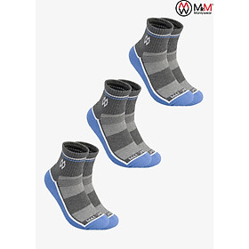 Combo 3 Đôi Tất Vớ Thể Thao Nam, Sợi Cotton Cao Cấp Chống Hôi Chân, Chống Phồng Rộp Chân, Chống Trơn Trượt Co Giãn 4 Chiều Thương Hiệu MRM FASHION - CM