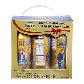 Hộp 6 Chai Sữa Pha Sẵn Sure Prevent 200ML