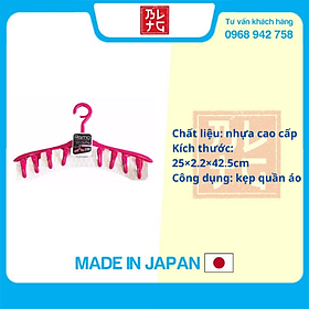 Mua Móc phơi 8 kẹp màu hồng nội địa Nhật Bản