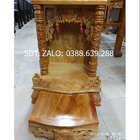 Mua Bàn Thờ Thần Tài Ông Địa gỗ Gõ 100% 48-68cm