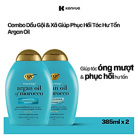 Bộ 2 Chai Dầu gội đầu và dầu xả OGX - Dung Tích 385ml