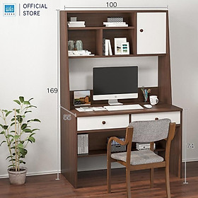 Mua Bàn Học  Làm Việc Với Thiết Kế Đơn Giản Kèm Kệ Sách Nhiều Ngăn SIB Decor Phù Hợp Cho Học Sinh  Sinh Viên (không gồm ghế)