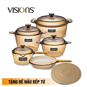 Bộ nồi thủy tinh Visions VS-339 - Xuất xứ từ Pháp - Hàng chính hãng