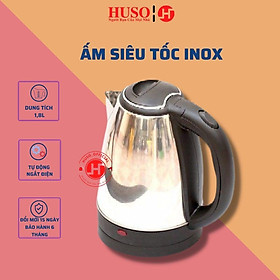 Mua Ấm siêu tốc đun nước INOX 1.8L  ấm đun nước tự ngắt an toàn tiện lợi