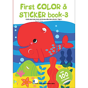 Sách - First Color & Sticker Book - Cuốn Sách Dán Hình Và Tô Màu Đầu Tiên Của Tớ - ndbooks