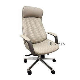 Ghế giám đốc nệm pvc hiện đại may caro cao cấp CM4609-P Nội thất Capta