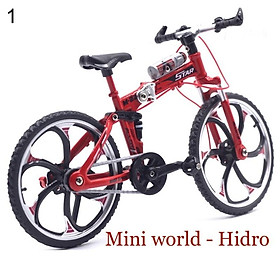 Mô hình xe đạp mini bằng sắt dùng cho búp bê BJD tỉ lệ 1/8, Baboliy