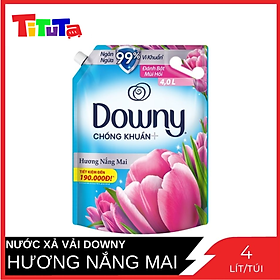 Hình ảnh Nước Xả Vải DOWNY Hương Nước Hoa Cao Cấp Túi 4L Hương Nắng Mai