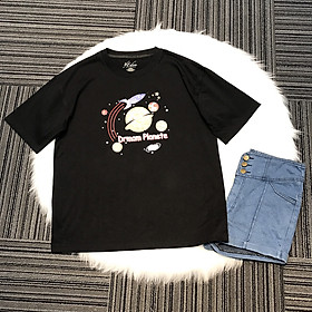 Áo thun, áo phông unisex phom rộng tay lỡ Thời trang Eden. Họa tiết in cá tính. Chất liệu mềm mại, thoáng mát - ATT003