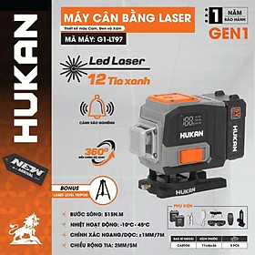 MÁY CÂN BẰNG LASER 5 TIA XANH G1-LT97 HUKAN -HÀNG CHÍNH HÃNG