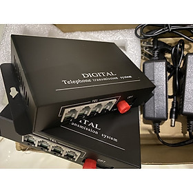 Mua Bộ Chuyển Đổi Quang Thoại Telephone Fiber Converter Cáp Đồng 4 Cổng