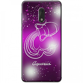 Ốp lưng dành cho Nokia 6 mẫu Cung hoàng đạo Aquarius (hồng)