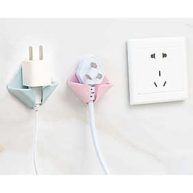 Mua Set 2 dụng cụ giữ phích cắm ổ điện dán tường an toàn tiện lợi phù hợp cho mọi gia đình giao màu ngẫu nhiên