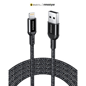 Cáp Innostyle Powerflex USB-A Cho IP/Ipad MFI 1.5M 12W IAL150AL - Hàng chính hãng