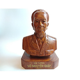 Tượng chân dung đại tướng Võ Nguyên Giáp gỗ hương - tượng gỗ mỹ nghệ.