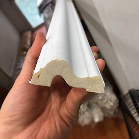 Mua Full đồng bộ phào chỉ nhựa khung tường  chỉ ngang và phào chân sơn cùng màu ghi tường