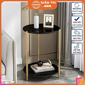 Mua Kệ hoa 2 tầng Kệ để chậu hoa trong nhà Giá để cây cảnh khung sắt mặt gỗ ban công