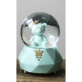 Quả cầu tuyết Hàn Quốc Queen Bear 13,5x9cm