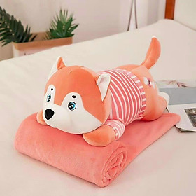 Mua Chăn gối văn phòng Cún  Khủng long  Hà mã  Voi  Thỏ  Sư tử. Gối kèm chăn 2in1 siêu đáng yêu