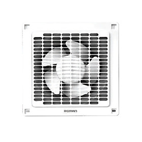 Quạt thông gió âm tường RBVM15 siêu mỏng có cánh 15cm - Thương hiệu Roman chính hãng - Hút mùi, loại bỏ nấm mốc, thanh lọc không khí