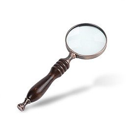 Kính lúp cầm tay với thấu kính thủy tinh quang học cao cấp 10x72mm ( Tặng kèm miếng thép đa năng 11in1 ) 