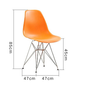 Mua GHẾ CAFE MẶT NHỰA PP CHÂN MẠ CROM