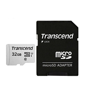 Thẻ Nhớ Micro SD Transcend 300S-A - 100MB/s (Kèm Adapter) - Hàng Chính Hãng