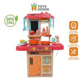 Bộ đồ chơi nhà bếp cho bé nấu nướng có vòi nước và bảng vẽ Toyshouse - đồ hướng nghiệp cho bé từ 3 tới 8 tuổi