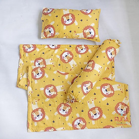 Bộ chăn gối đi học cho bé Mẫu Giáo Runa Kids chất liệu cotton Hàn 100% cao