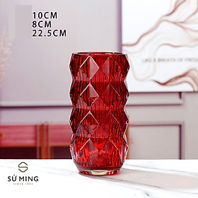 Mua Lọ Hoa Thuỷ Tinh Dáng Kim Cương Hình Trụ  Bình Hoa Trang Trí Cao Cấp  Màu Sắc Đa Dạng